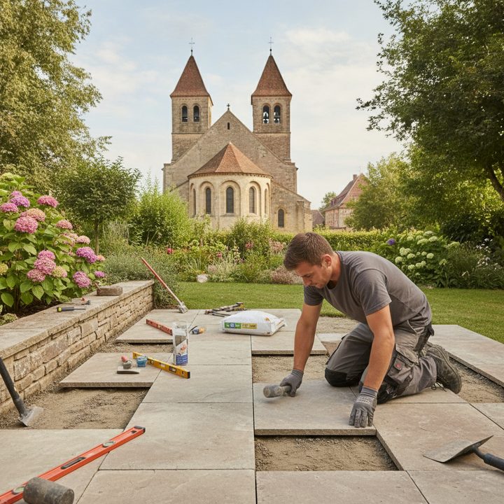 Terrasse pierre à Sélestat : guide pratique pour un aménagement durable et local
